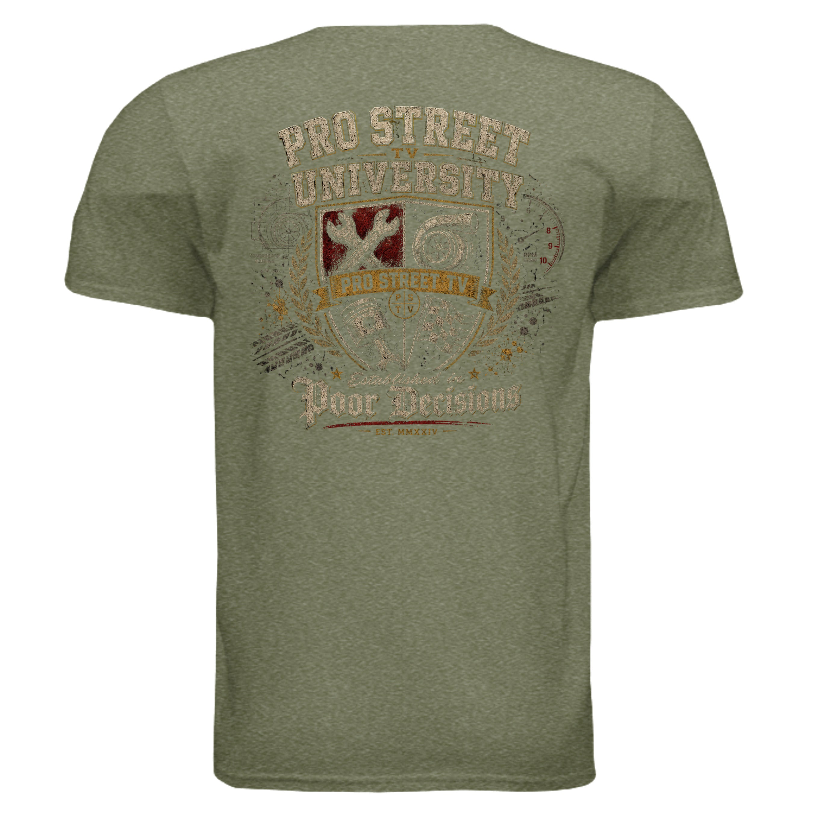 HEATHER MILITARY GREEN - G640 - BACK